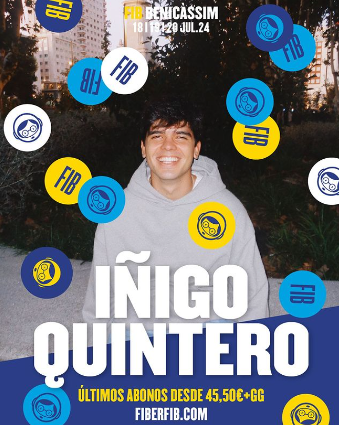 Iñigo Quintero y Pale Waves entre las nuevas confirmaciones del FIB 2024 6 7